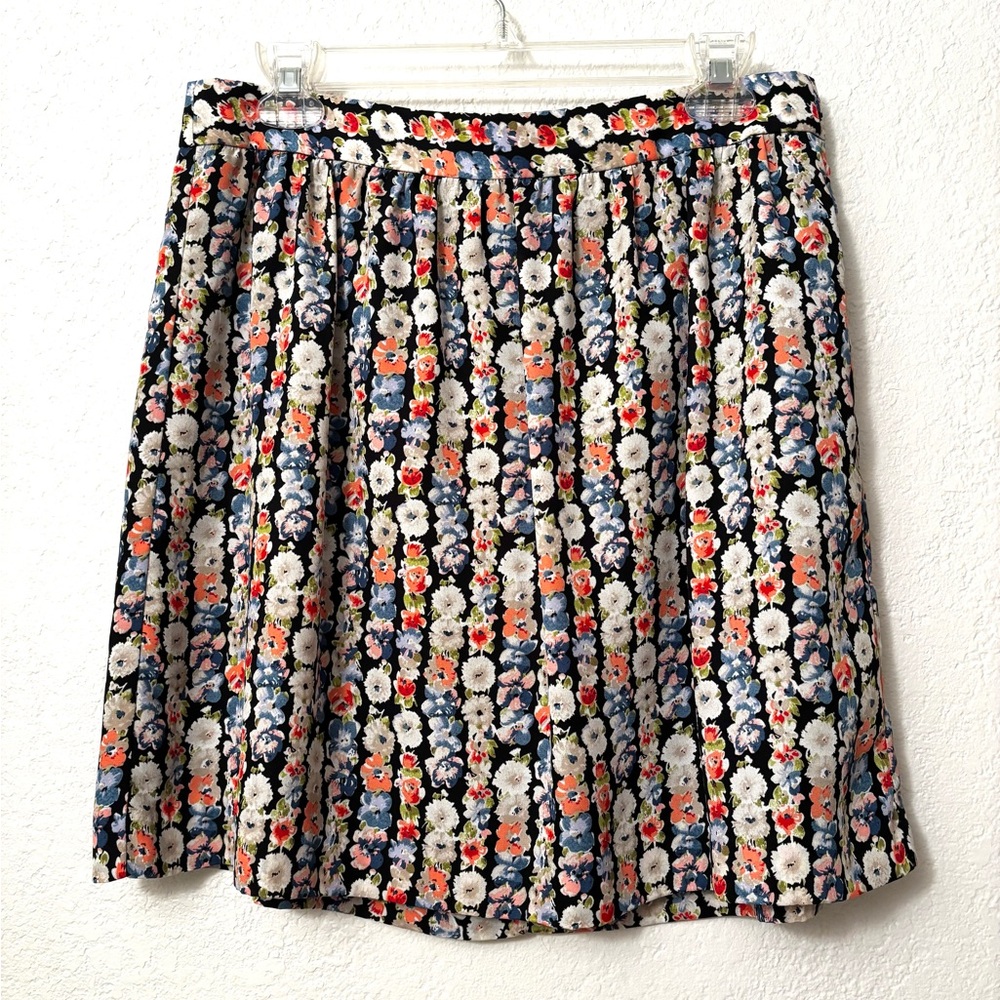 J. Crew Floral Print Mini Skirt Sz 8